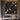 Drip Pollock abstract oil painting with orange splashes on black canvas
