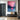 Original abstract oil painting "Ethereal Echoes" featuring dynamic strokes of vibrant pink and deep indigo blue, creating an atmospheric modern artwork.