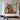 Graffiti-style abstract oil painting with distorted faces and bold red, blue, and yellow accents