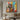 Graffiti-style abstract oil painting with distorted faces and bold red, blue, and yellow accents