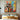 Graffiti-style abstract oil painting with distorted faces and bold red, blue, and yellow accents