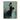"Fleeting Grace" impressionistic oil painting of a woman viewed from the back, wearing an elegant black dress and holding a bouquet of red flowers, walking into a muted, atmospheric background.