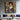 Hand-painted oil portrait of a woman with floral and bird background in vivid colors