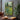Hand-painted impressionist oil painting of country house with blooming flower garden, green landscape with roses and light-filled textures
