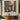 Colorful still life oil painting of poppies in vase with sunlight through window