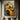Geometric Abstract Cityscape Oil Painting in Yellow and Blue
