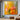 Golden Bloom Radiance – abstract flower oil painting in warm yellow and orange tones