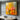 Golden Bloom Radiance – abstract flower oil painting in warm yellow and orange tones
