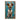 Graffiti Dog Painting with Orange Tag on Blue Background