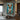 Graffiti Dog Painting with Orange Tag on Blue Background