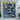 Impasto Oil Painting of Blue Irises with Yellow Background Floral Art