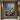 Impressionist Water Lily Oil Painting on Blue and Gold Textured Canvas