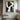 Minimalist Abstract Oil Painting in Black and White with Organic Forms