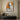 Modern Minimalist Figurative Canvas Painting in Burnt Orange and Greige