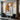 Modern Minimalist Figurative Canvas Painting in Burnt Orange and Greige