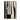 Minimalist abstract female face in textured black and white vertical strokes