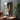 Modern Abstract Oil Painting in Black and Orange