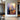 Modern Impressionist Canvas Painting with Boats in Gold and Purple