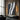 Modern Minimalist Textured Oil Painting in Black and White with Flowing Lines
