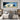 Panoramic Impressionist Oil Painting of White Sleeping Cat in Soft Blue and Cream