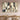 Set of 2 Geometric Abstract Oil Paintings in Beige and Black