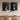 Set of 2 Black and White Minimalist Abstract Sculpture Paintings on Dark Background