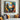 Handmade abstract African oil painting of two figures playing volleyball on beach
