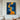 blue and gold biomorphic abstract oil painting with flowing textures and tectonic shapes, modern wall art for stylish interiors