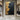 Textured Knife Painting in Black and Metallic Gold Abstract Style