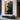 Textured Knife Painting in Black and Metallic Gold Abstract Style