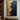 Textured Knife Painting in Black and Metallic Gold Abstract Style