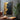 Textured Knife Painting in Black and Metallic Gold Abstract Style
