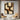 Vintage Geometric Textured Oil Painting in Cream and Dark Brown