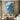 Abstract Textured Oil Painting of White Tiger with Flowing Fur in Blue and White