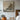 Sonarart Original handmade minimalist oil painting of mountain silhouette in beige and gray