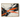 Abstract Acrylic Painting in Orange Black and White with Energetic Brushstrokes