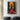 Abstract Silhouette of Afro Woman with Raised Hands Toward the Sun in Colorful Patchwork Dress