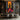 Abstract Silhouette of Afro Woman with Raised Hands Toward the Sun in Colorful Patchwork Dress
