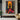 Abstract Silhouette of Afro Woman with Raised Hands Toward the Sun in Colorful Patchwork Dress