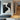 Abstract Black And White Textured Canvas With Flowing Palette Knife Lines