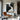 Abstract Black And White Textured Canvas With Flowing Palette Knife Lines