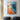 Abstract Coastal Oil Painting with Waves and Sky in Cyan and Coral