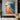 Abstract Coastal Oil Painting with Waves and Sky in Cyan and Coral