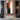 Abstract Color Block Painting in Orange Black and Taupe