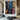 Abstract oil painting with explosive color splashes in white, blue, orange, and pink intersecting on black textured canvas.  