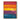 Horizontal abstract canvas art with bold color stripes in red, yellow, blue, and purple