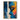 Hand-Painted Abstract Portrait Canvas Art with Blue and Orange Side Face