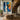 Hand-Painted Abstract Portrait Canvas Art with Blue and Orange Side Face