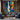 Hand-Painted Abstract Portrait Canvas Art with Blue and Orange Side Face