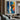 Hand-Painted Abstract Portrait Canvas Art with Blue and Orange Side Face